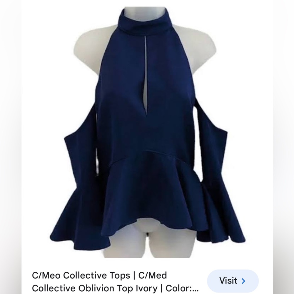 Cmeo collection white top size L